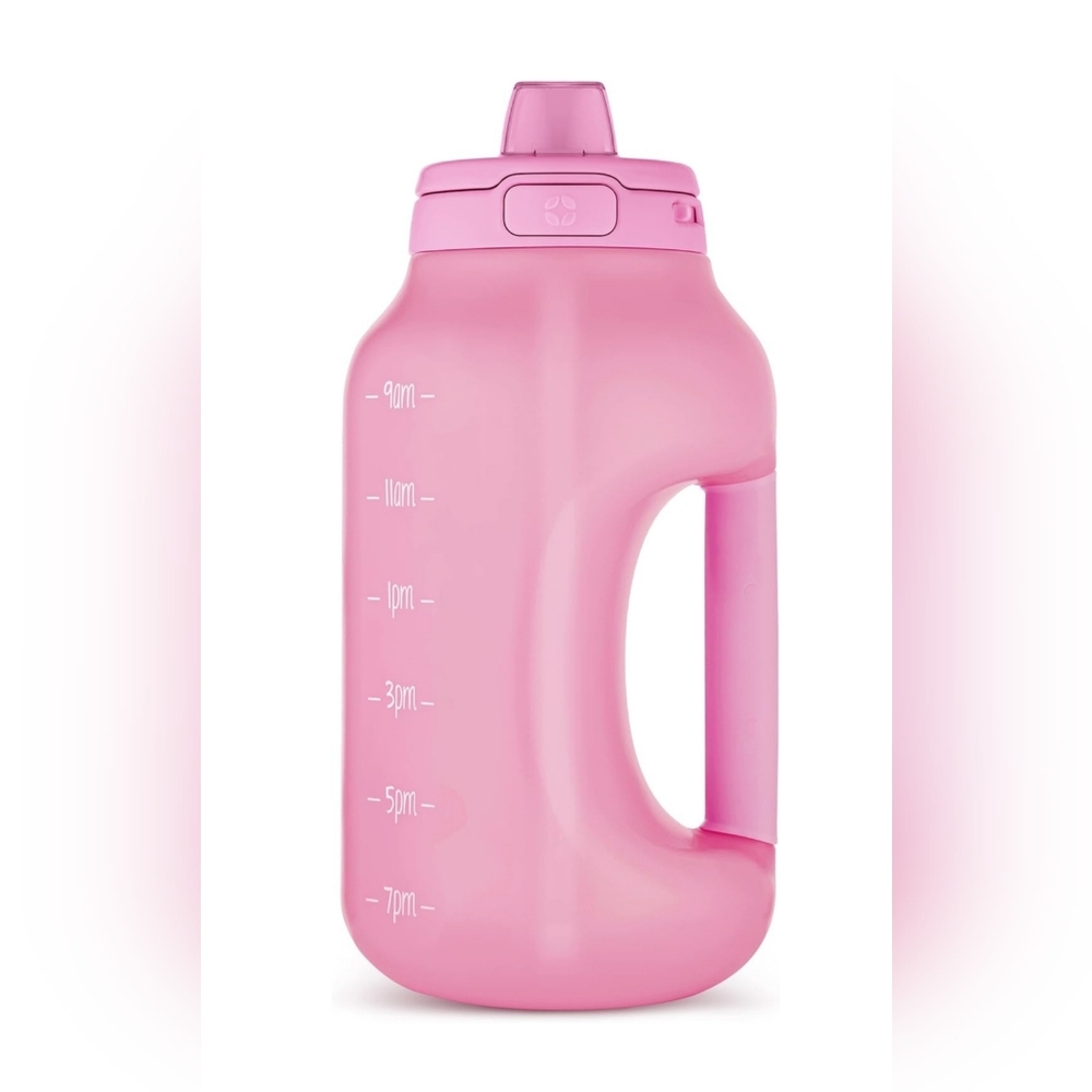 NEW Ello Hydra 64 Oz. Half Gallon Water Jug with Handle & Motivation Time Marker